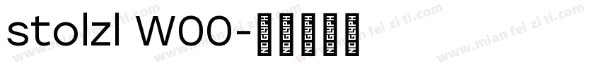stolzl W00字体转换